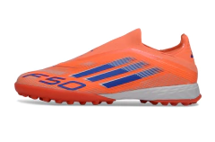 Chuteira Adidas F50 Pro Laceless Society "Coral Blaze" - comprar online