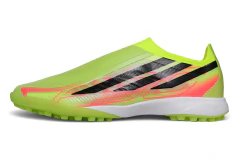 Chuteira Adidas F50 Hyperfast Laceless TF - Verde