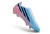 Chuteira Adidas F50 Hyperfast Laceless FG - Azul/Rosa - Marca Esportiva - Loja Especializada em Chuteiras 