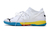 Chuteira Puma Future Z 1.3 Pro Cage - Branco/Azul/Amarelo