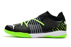 Chuteira Puma Future Z 1.1 Pro Cage Futsal - Preto/Verde/Branco
