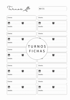 Turnos - tienda online