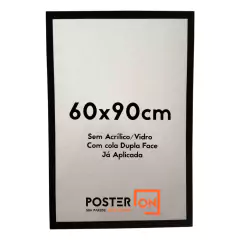 Moldura 60x90cm – Sem acrílico PS - Cola Dupla Face
