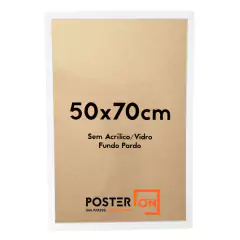 Moldura 50x70cm – Sem acrílico PS - Fundo Pardo - comprar online