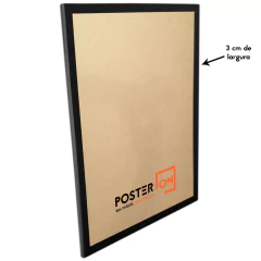 Moldura 50x70cm – Sem acrílico PS - Fundo Pardo - PosterOn