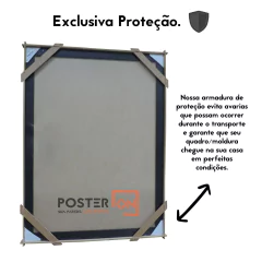 Moldura ISO A3 29,7x42cm – Sem acrílico PS - Cola Dupla Face na internet