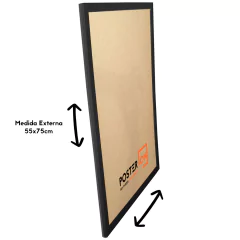 Moldura 50x70cm – Sem acrílico PS - Fundo Pardo - loja online