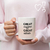 Caneca de café personalizada com frase motivacional "Great Coffee Great Ideas"