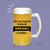 Copo de cerveja em vidro personalizado com nome e a frase "para o melhor namorado do mundo"