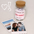 Presente personalizado para namorados com foto polaroid com ima e potinho do amor