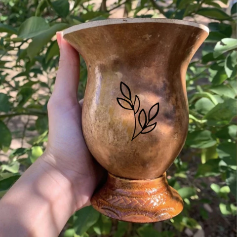 Cuia de Chimarrão Artesanal - Personalizada