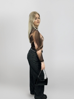 BODY TULE MARROM MESCLA - ADRAUDÊ STORE