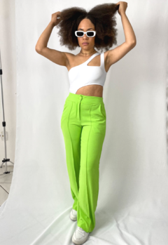 CALÇA WIDE LEG VERDE