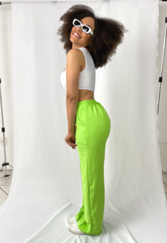 CALÇA WIDE LEG VERDE - comprar online