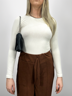 BLUSA CANELADA MANGA COMPRIDA - comprar online