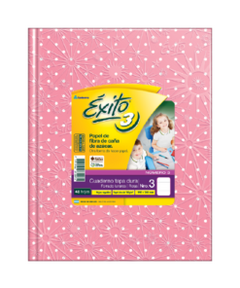 Cuaderno exito E3 rayado lunares 48 hojas