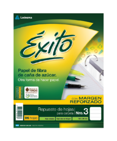 Repuesto exito n°3 96 hojas Rayadas