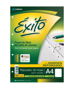 Repuesto exito A4 192 hojas Rayadas