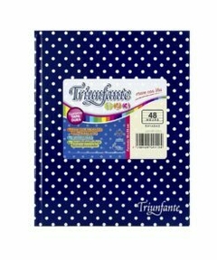 cuaderno triunfante 123 lunares 48 hojas rayadas