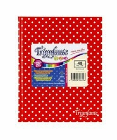 cuaderno triunfante 123 lunares 48 hojas rayadas - comprar online