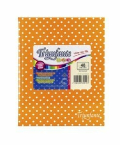 cuaderno triunfante 123 lunares 48 hojas rayadas - tienda online