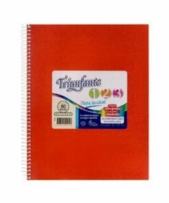 cuaderno triunfante 123 con espiral 60 hojas rayadas - comprar online