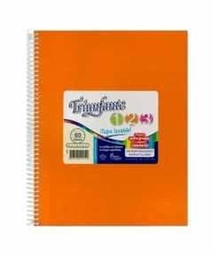 cuaderno triunfante 123 con espiral 60 hojas rayadas - tienda online