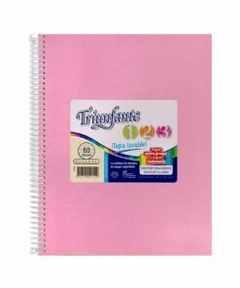 Imagen de cuaderno triunfante 123 con espiral 60 hojas rayadas