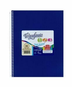 cuaderno triunfante 123 con espiral 60 hojas cuadriculadas - comprar online