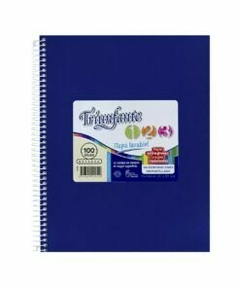 cuaderno triunfante 123 con espiral 100 hojas rayadas - comprar online