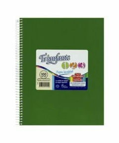 cuaderno triunfante 123 con espiral 100 hojas rayadas - Comuna Cabra