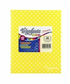 cuaderno triunfante 123 lunares 48 hojas rayadas - tienda online