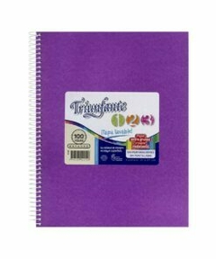 cuaderno triunfante 123 con espiral 100 hojas rayadas - comprar online