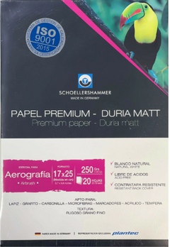 BLOCK SCHOELLER AEROGRAFIA DURIA MATT 17X25 250GR - comprar online