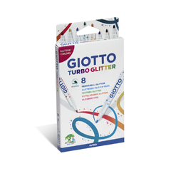 Marcador Giotto Turbo Glitter X8