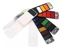 Acuarela Giorgione Set Desplegable X 18 Colores + Pincel Acuarela