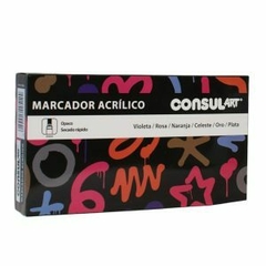 set marcador acrilico consul 18 - comprar online