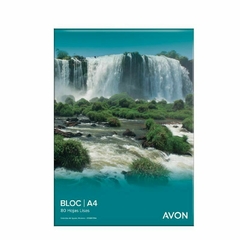 BLOCK PEGADO A4 AVON 80 HOJAS LISAS - comprar online