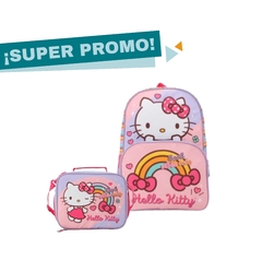 Mochila y Lunchera HELLO KITTY Arcoiris good vibes - comprar online