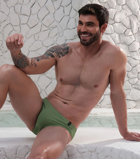 Sunga Super Slim Sálvia