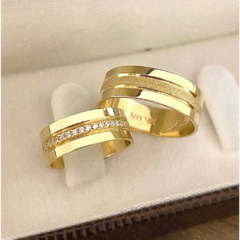 Alianca de ouro para casamento-aliança para noivado-alianca ouro