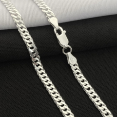 Pulseira Grumet elo duplo de 4.5mm masculino, destacando seu design elegante.