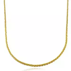 Corrente Peruana 2mm (Fecho Tradicional) (Tag 18k) (Banho Ouro)