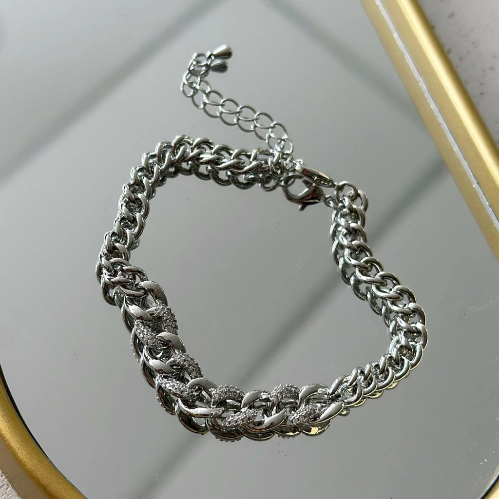 Pulseira Grumet Prata