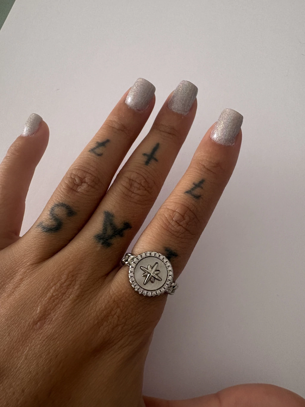 Anel Estrela Guia prata