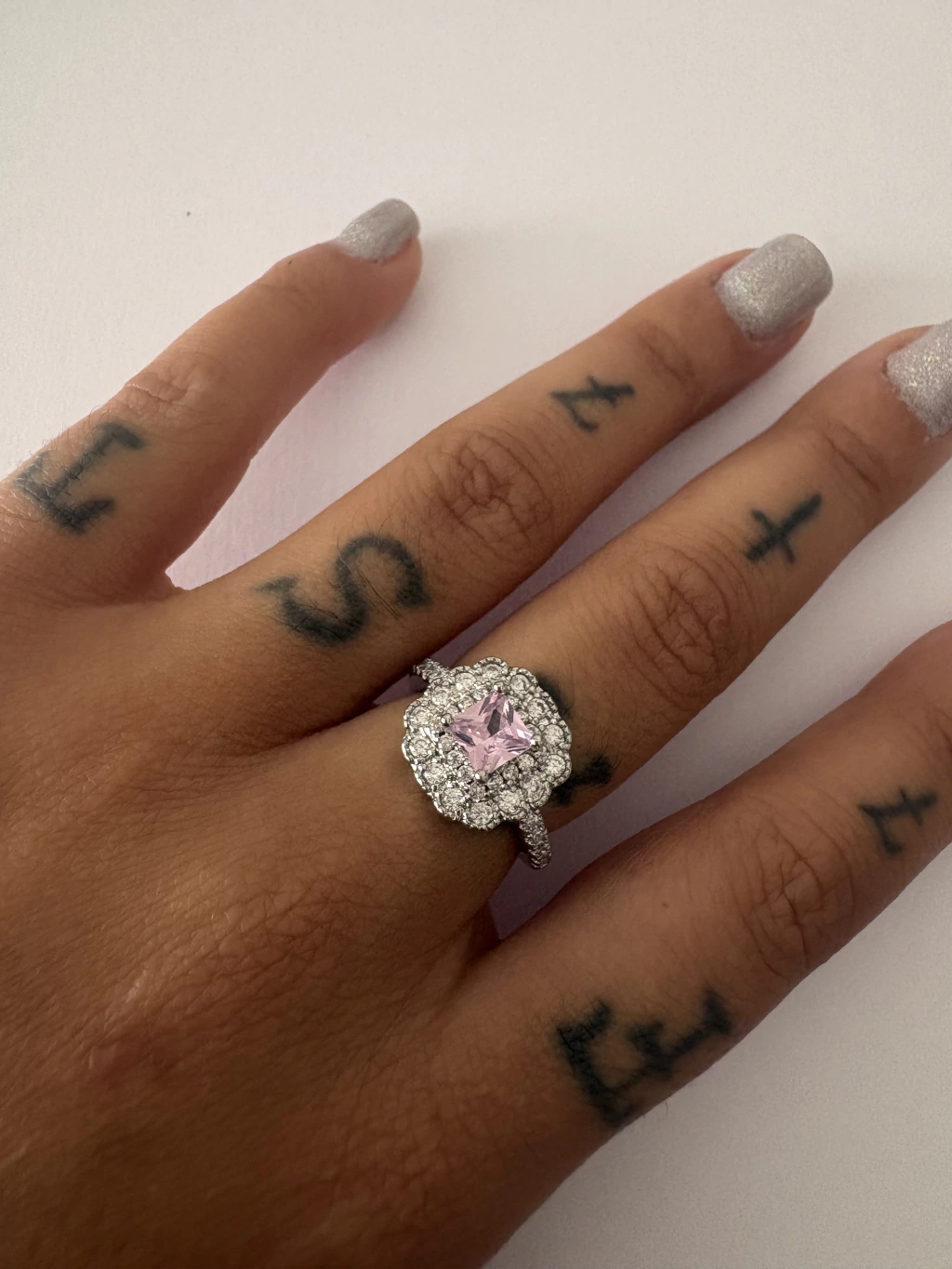 Anel Pedra Rosa