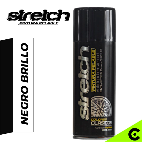 Stretch | Negro Brillo | Pintura Removible - Llantas - Capta