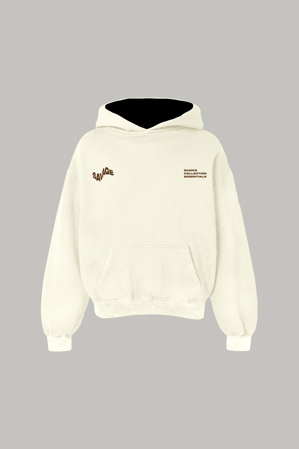Hoodie Boxy Savage - Cream thumbnail 3