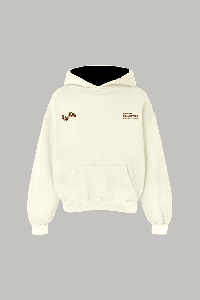 Hoodie Boxy Savage - Cream thumbnail 2