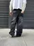 "NECRO" ULTRA BAGGY PANTS - BLACK - WETTER